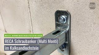 RECA Schraubanker (Multi Monti) im Kalksandlochstein