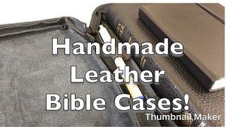 Burton Bibles: Our Handmade Leather Bible Cases!