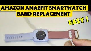 AMAZON SMART WATCH AMAZFIT WRIST BANDS / STRAPS REPLACEMENT TUTORIAL