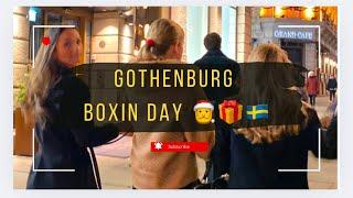 Sweden:Gothenburg on Boxing Day-4K Walking Tour