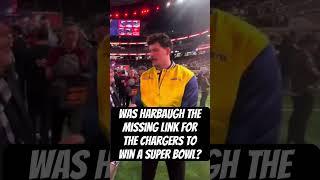 Was Jim Harbaugh the missing link for the Chargers? #nfl #superbowl #jimharbaugh #chargers #afc #nfc
