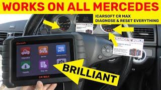 iCarsoft CR MAX Fixing Mercedes Check Engine, ABS & SRS Airbag Light (WORKS ON ALL MERCEDES)