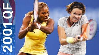 Serena Williams vs Lindsay Davenport in a three-set thriller! | US Open 2001 Quarterfinal