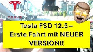 Erste Fahrt mit Tesla FSD (Supervised) v12.5!! Wesentlich geschmeidiger - sehr vielversprechend!