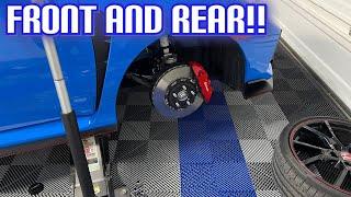 HONDA CIVIC TYPE R BRAKE PAD CHANGE DIY