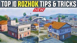 TOP 10 ROZHOK NEW TIPS AND TRICKS IN BGMI || ROZHOK TIPS AND TRICKS TO WIN EVERY FIGHT IN BGMI/PUBG