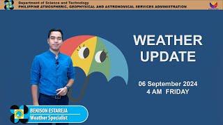 Public Weather Forecast issued at 4AM | September 06, 2024 - Friday