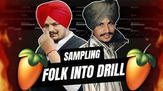 Sampling : Old Punjabi Folk Song Into Drill Beat  Fl Studio (Hindi) | How To Make Drill Beat Hindi