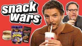 Pedro Pascal & Jon Favreau Compare American and Chilean Snacks | Snack Wars