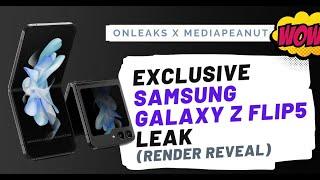 Exclusive Samsung Galaxy Z Flip5 Leak Render Reveal –OnLeaks X MediaPeanut