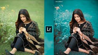 Lightroom mobile cyan blue tone photo editing//preset download free//