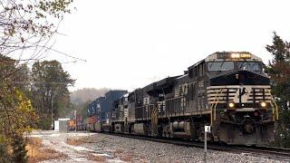 NS AC44C6M 4122 w/ Nice P5A Leads Intermodal 279 on 11/14/24