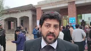 General Secretary Rana Akhlaq Ahmad's talk to the media, who was elected to the Bar Association PDK