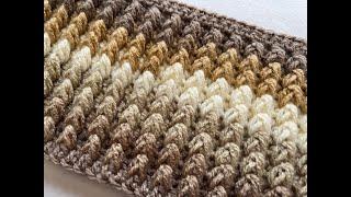 CROCHET TUTORIAL |This Crochet Stitch is Wonderful for Blanket, Hat, Vest or Cardigan