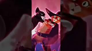 gato y Kitty bailando gato con botas el último deseo