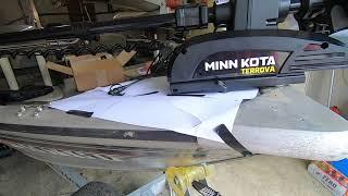 Installing a Minn Kota Terrova using a quick release mount.