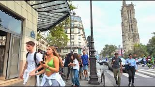 Paris, France - Paris busy weekend - Paris waking tour - Paris 4K UHD