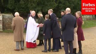 WATCH: Members Of The Royal Family Arrive For Christmas Services At Sandringham Church