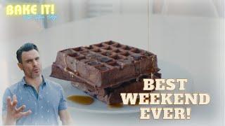 A PERFECT START TO THE MORNING - Chocolate Waffles Recipe | Bake It! W/ Steve Hodge