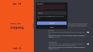 Intents — (Node.js / Discord.Eris) — No. 14