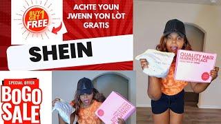 SHEIN BOGO Wig Sale. Achte youn jwenn yon lòt gratis. Men kijan pou jwenn li gratis