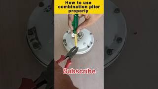 how to use combination plier properly | pliers #shorts #youtubeshorts #viral #tips #electrical