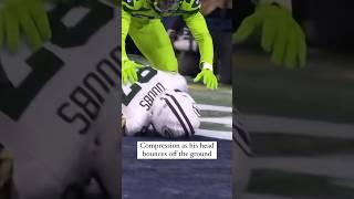 This Guardian cap saved him from a concussion! #shorts #nfl #packers