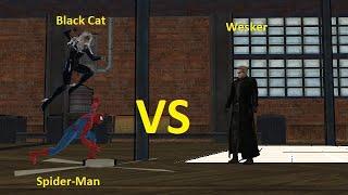 Black Cat And Spidey Vs Albert Wesker