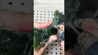 用別人不要的和田玉邊角料雕刻的孔雀，變廢為寶。翡翠|翡翠直播|珠寶 #翡翠 #翡翠直播 #珠寶首飾