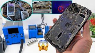 How i Restore Destroyed iPhone 13 Pro Max with New Set Motherboard Repair Tools