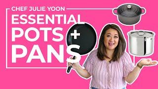 10 Essential Pots and Pans for Beginner Cooks | Chef Julie Yoon