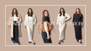 NEUTRAL MIDSIZE SPRING CAPSULE WARDROBE UK 2024