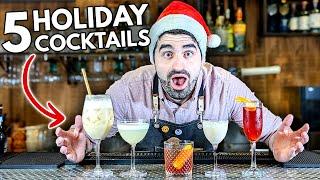 5 EASY Festive Holiday & Christmas Cocktails You Can Make!