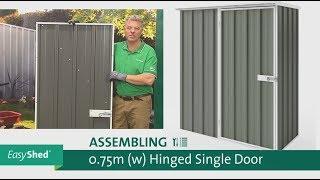 EasyShed | Garden Shed Assembly | Hinged Single Door