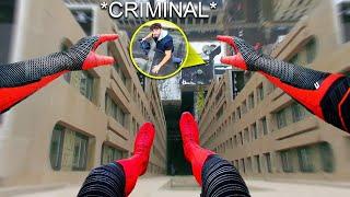 SPIDERMAN Fights Crime - Real Life Parkour POV