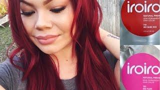 IROIRO COLORS Hair Dye Review | Dark Red & Plum