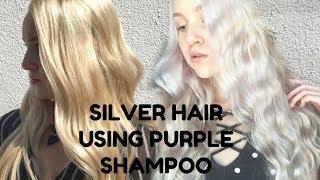 How to Achieve Silver Hair Using Purple Shampoo