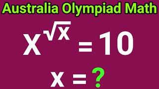 Australia Math Many Said It Is Impossible || Solved in 60 Secs