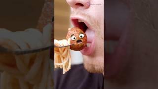 Spaghetti Meatball C-Section - WAIT FOR THE END #animation #spaghetti #foodsurgery