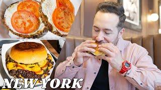 NEW YORK’S BEST BAGEL, VIRAL SMASH BURGERS, JAPANESE DRINKS | Manhattan, NYC Food Tour