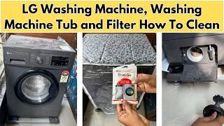 LG Front Load Washing Machine, Washing Machine Tub and Filter How to Clean