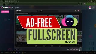 How to play Roblox Ad-Free & Fullscreen on Now.gg ( NEW )