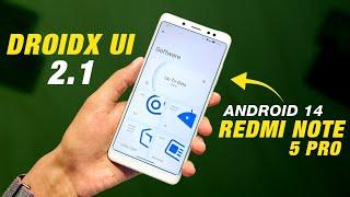 DroidX UI 2.1 Official For Redmi Note 5 Pro | Android 14 QPR2 | New Features | Full Detailed Review