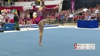 [HD 60fps] Olivia Trautman Floor 2019 Oklahoma @ Arkansas 9.950