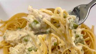 БЫСТРО И ПРОСТО! Очень Вкусный Сливочный Соус из Куриного Мяса и Зелёного Горошка! №23