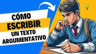 Cómo escribir UN TEXTO ARGUMENTATIVO de manera efectiva ️