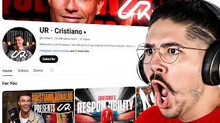 REACTING TO CRISTIANO RONALDO'S YOUTUBE CHANNEL!!