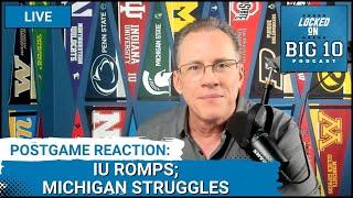 LIVE: Indiana Rocks UCLA; Trouble for Michigan QB; Oregon covers; Washington Upset; Nebraska Rolls!