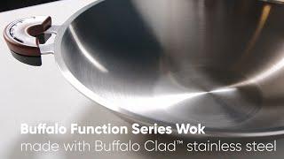 Buffalo Wok | 不鏽鋼炒鍋Stainless Steel Wok | 專利牛頭鋼Buffalo Clad