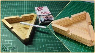 DIY Ashtray Ideas From Popsicle Sticks ! | Diy Tutorial